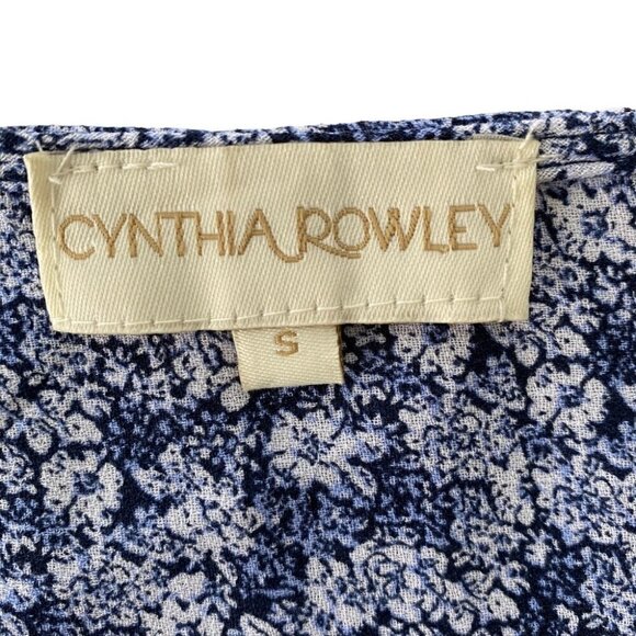 Cynthia Rowley sleeveless top with v-neckline  and ruffled hem - Picture 7 of 9